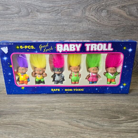 Trolls 6 Piece Set of‎ Good Luck Baby Trolls EToys NEW IN PACKAGE - Picture 1 of 8